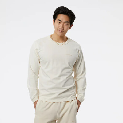

New Balance Athletics Nature State LS Lifestyle Футболка мужская серая, Бежевый, New Balance Athletics Nature State LS Lifestyle T-Shirt