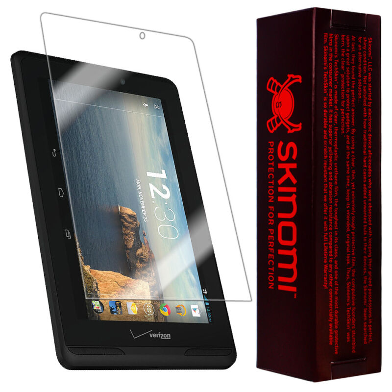 Skinomi Ultra Clear Tablet Screen Protector Film Cover For Verizon Ellipsis 7