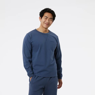 

New Balance Athletics Nature State LS Lifestyle Футболка мужская синяя, Синий, New Balance Athletics Nature State LS Lifestyle T-Shirt