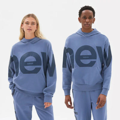 

Худи мужское New Balance Athletics Out of Bounds арктический серый, Синий