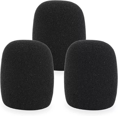 SM57 Windscreen Mic Foam Replacement for SM57 Vocal Microphone Pop Filter Black
