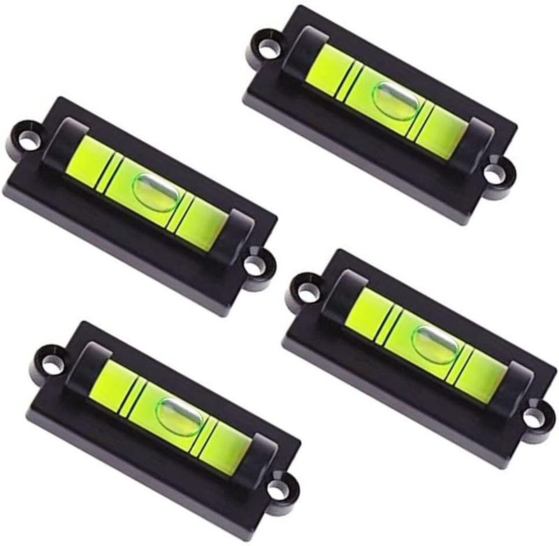 4Pcs Bubble Spirit Level RV Standard Levels with Mounting Holes RV Levelers Leve