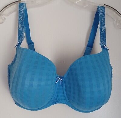 Prima Donna bra (UK 36G) SEE pic Chart Conversion  To U.S. Gorgeous Blue Floral 