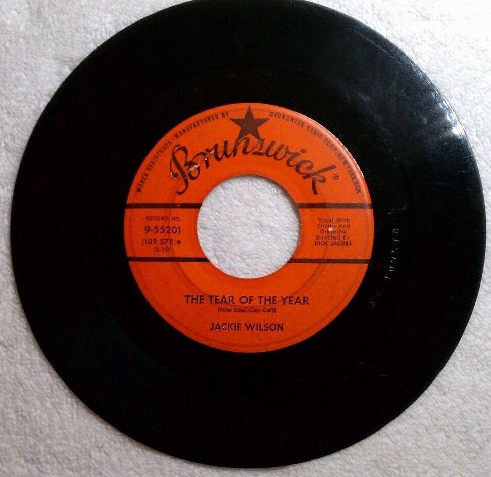 Jackie Wilson - My Empty Arms / Tear Of The Year 45 RPM Vinyl - Used