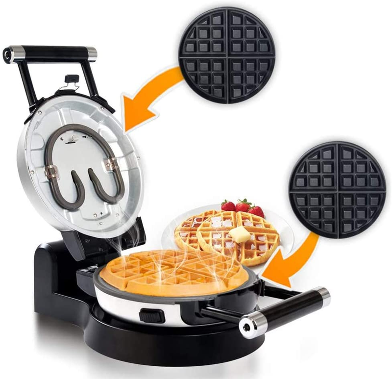 Secura Upgrade Automatic 360 Rotating Non-Stick Belgian Waff