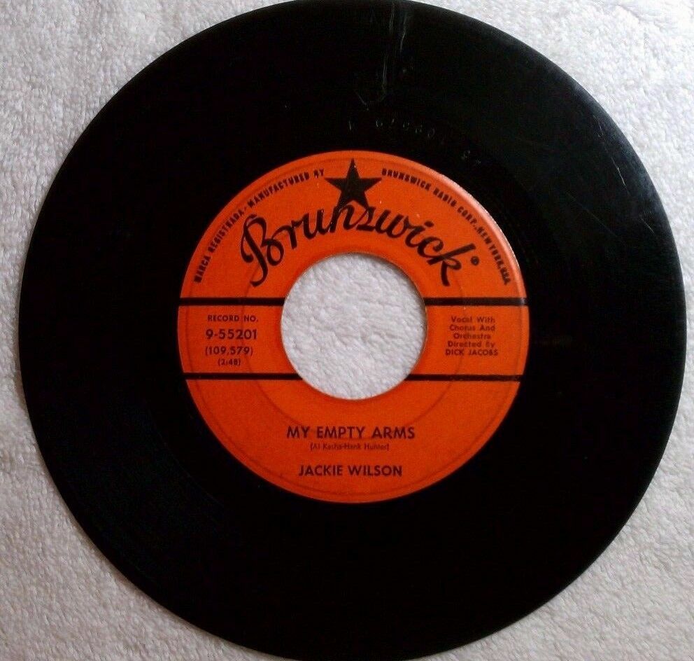Jackie Wilson - My Empty Arms / Tear Of The Year 45 RPM Vinyl - Used