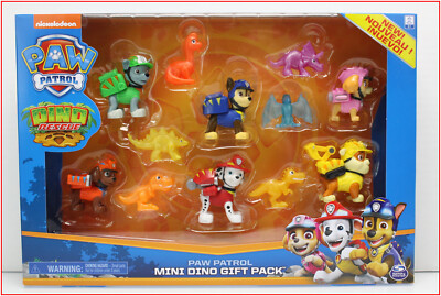 Paw Patrol DINO RESCUE Transforming PUP Set - 6 Pups + 6 Dinosaur Figure  NEW 
