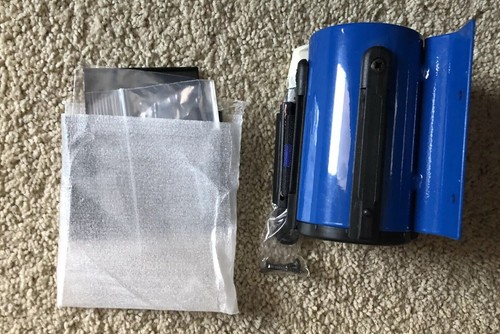 Tensabarrier 896-RMV-23-STD-NO-S1X-D Blue Removable Mount Wall Unit