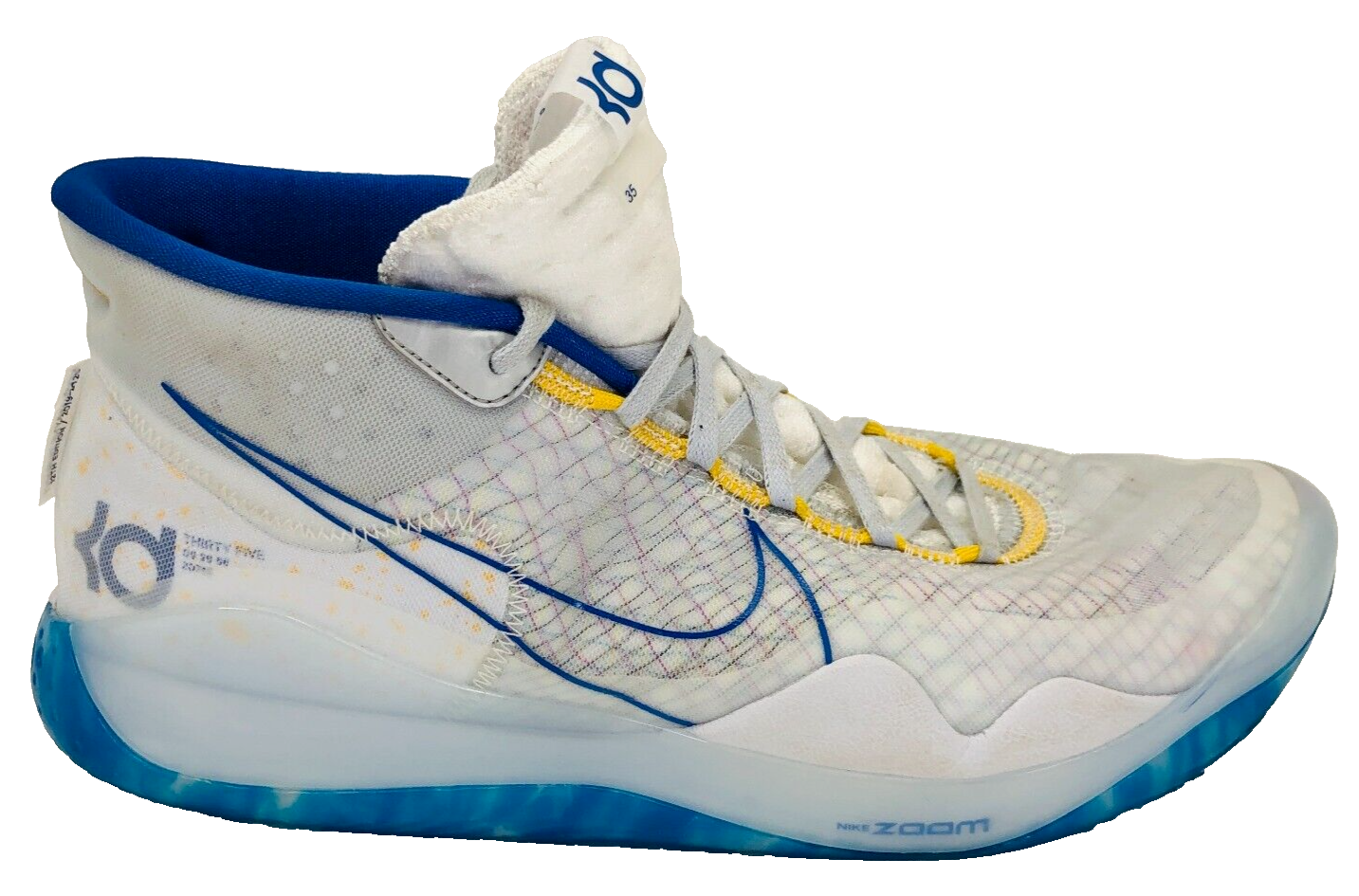 シューズ(男性用) nike zoom kd 12 Nike MEN'S Zoom KD12 NRG White Black Wolf Grey Basketball