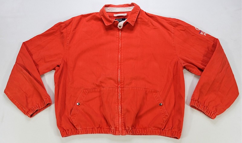 90's POLO by Ralph Lauren 1992 Jacket ポロ Polo Ralph Lauren 1992 Indigo Stadium Popover Jacket Small