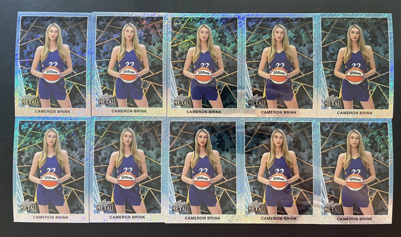 2024 Leaf Metal Promo Shimmer Cameron Brink RC Rookie Lot Of 10 #15