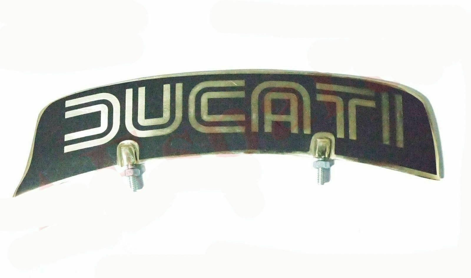 Front Mudguard Number Plate Brass Black For Ducati Universal Fit  