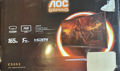 AOC C32G2 32'' Class Full HD Curved Screen Gaming LCD Monitor - 16:9 - Black