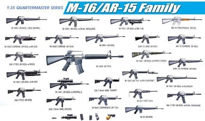 DRAGON 1/35 3801 M-16/AR-15 Family