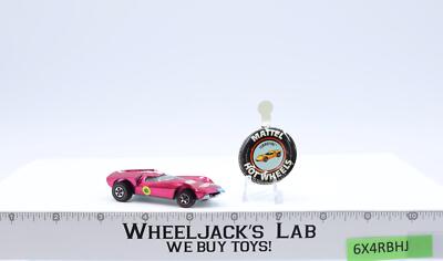 Turbofire Rose Pink 1968 Redline Hot Wheels Mattel RL Spectraflame w/ Button