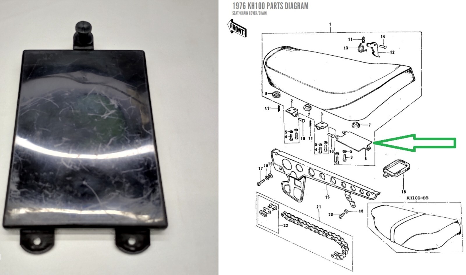 Kのページ Kawasaki G3 G3SS G3TR KH KZ ZX H2 S1 Under Seat Storage