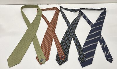 Giorgio Armani Assorted Bundle Set of 4 Multi Silk Neck Ties