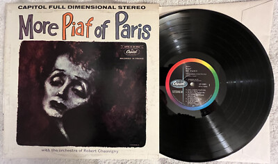 EDITH PIAF - MORE PIAF OF PARIS VINYL LP 1973 CAPITOL RECORDS ST-10283 VG+