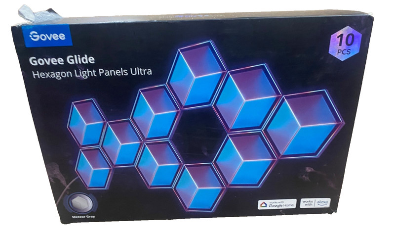 Govee Glide Hexagon Light Panels Ultra 3D, Smart RGB Wall