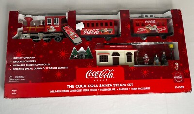 K-Line K-1309 The Coca-cola Santa Steam set Remote Control Train NEW vintage