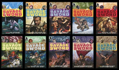 Robert E Howards Savage Sword Trade Paperback Set 1-2-3-4-5-6-7-8-9-10 REH Conan