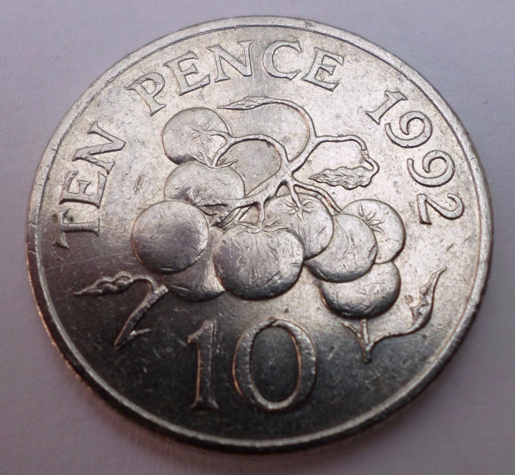 Rare 1992 Ten Pence Coin Bailiwick