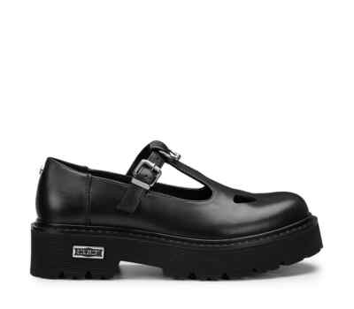 CULT SCARPA DONNA MARY JANE IN PELLE NERA CLW421600