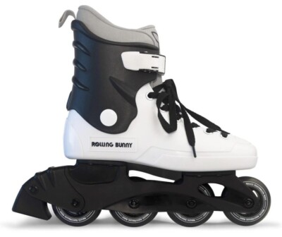 Rolling Bunny Women s Size 8.5 Inline Roller Skates Blades White and Black