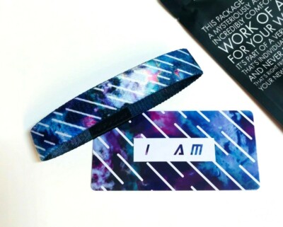 ZOX **I AM** Silver Single med mystery pack Wristband w/Card