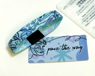 ZOX **PAVE THE WAY** Silver Single Med Wristband w/Card Womens' History Month