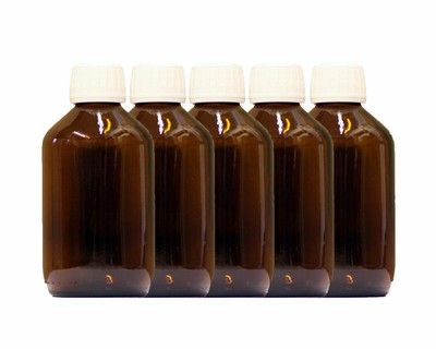 250ml Apothekerflaschen Braunglas Laborflaschen Originalitätsverschluss Flaschen