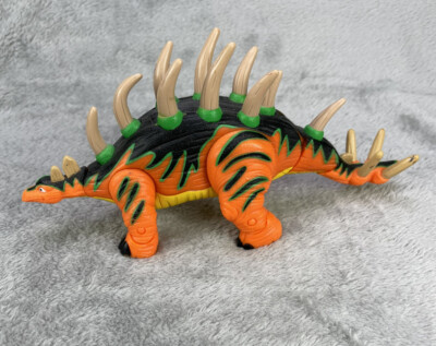 2006 Fisher Price Imaginext Crunch the Kentrosaurus Dinosaur Dino Orange Green