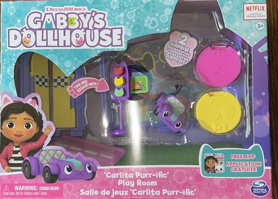 Carlita Purr-ific Play Room with Carlita Toy Car, Accessories, Furniture, Figure