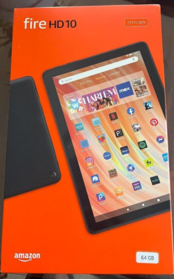 New Amazon Fire HD 10 (13th Generation, 2023 release) 64GB, Wi-Fi, 10.1'' - Black