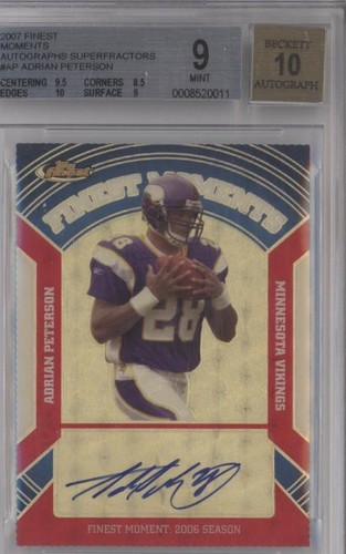 2007 Topps Finest Adrian Peterson #FMA-AP