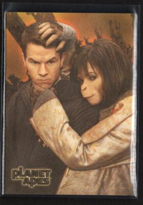 2001 Topps Planet of The Apes Simian Suede Card #S4 Major Davidson and Ari