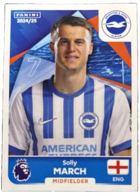 Panini Premier League 2025 - # 149 - SOLLY MARCH - Brighton