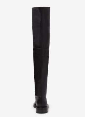 Pre-owned Tamara Mellon Black Nappa Tempest Over The Knee Boots 15mm Heels $950
