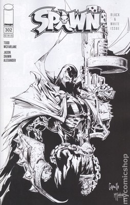 Spawn #302C Capullo B&W Variant NM 2019 Stock Image
