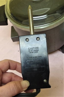 Vtg Dazey Non Stick Deep Fryer Cooker Steamer w/ Strainer Basket Glass Lid DCP-3