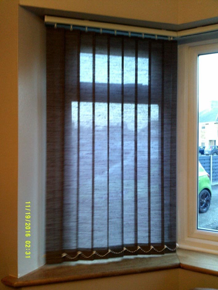 Brown vertical blinds x 2 in Churchdown, Gloucestershire Gumtree