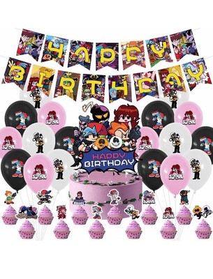 Anime Friday Night Funkin Birthday Party Decorations 