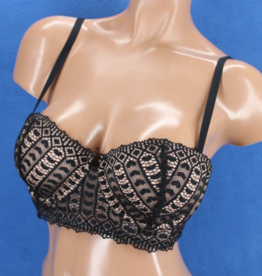 Adore Me Underwire Long Lined Balconette Bra NWT Size 36C #H4209