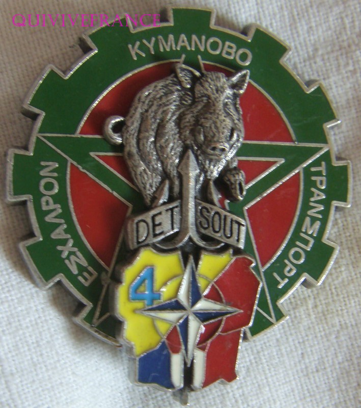 In22497 - Insigne 511Â° R.T, OpÃ©Ration Trident, Det Sout 4, Transport, Sanglier