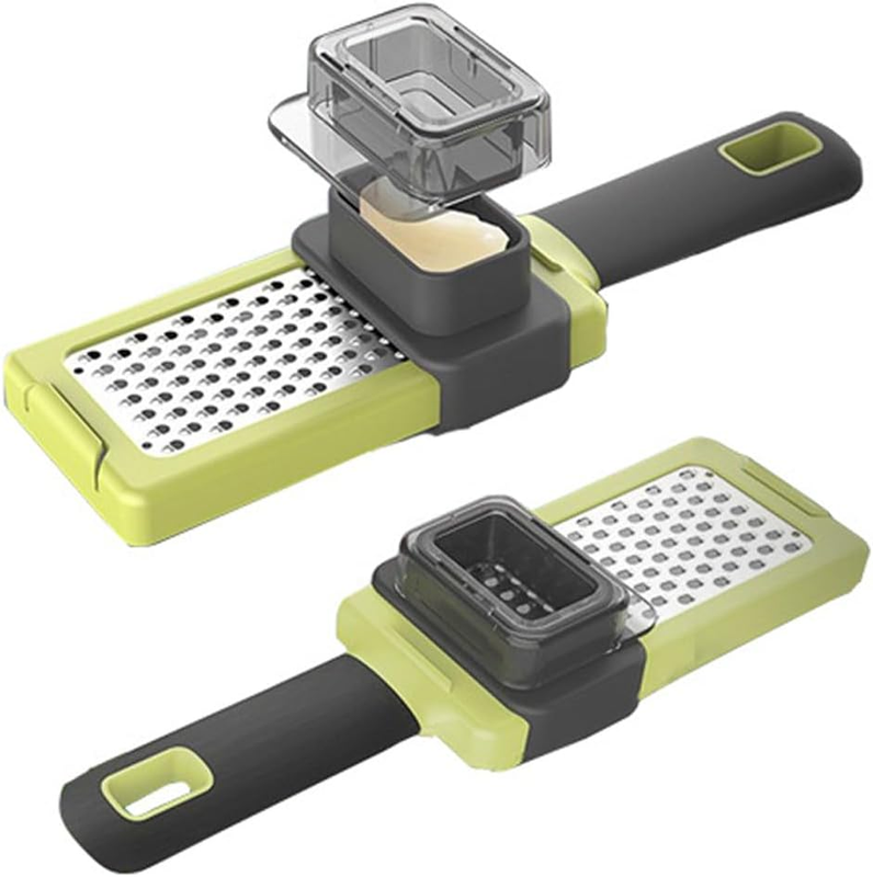 2-Piece Multifunctional Manual Garlic Grinder, Durable Kitchen Gadget for Garlic