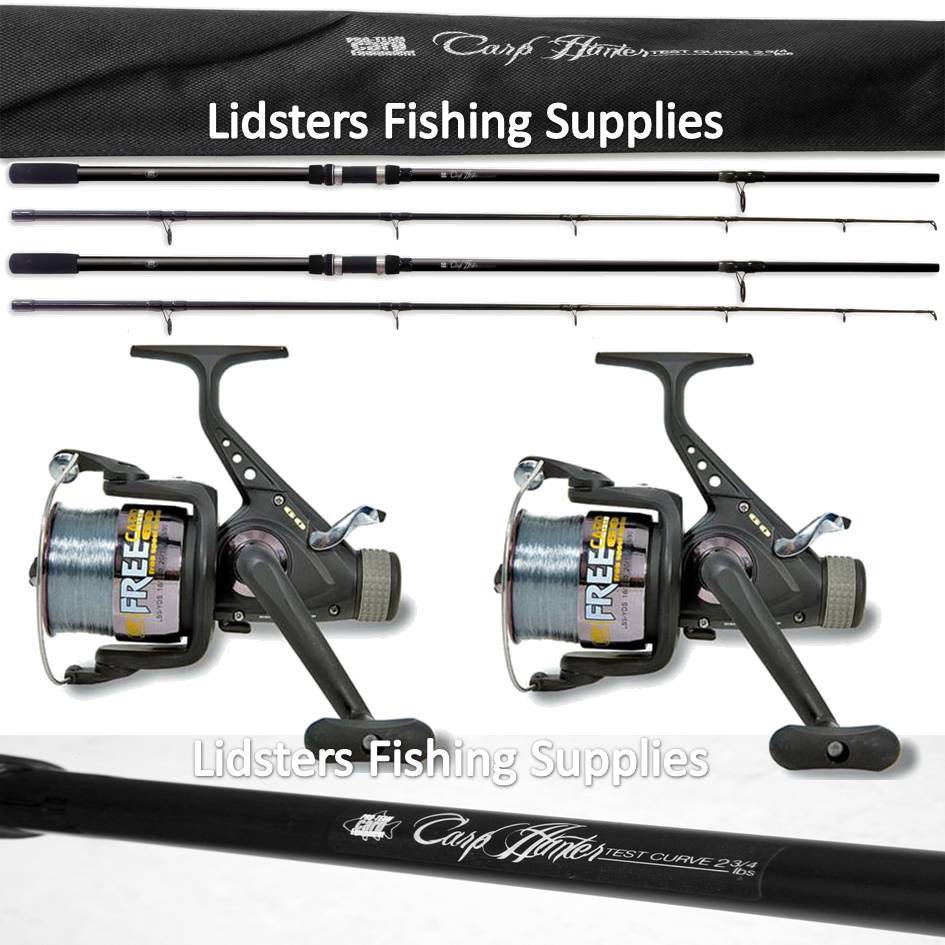 Details about 2 x 12ft Lineaeffe Carp Hunter Fishing Rod 2pc 2.75lb + 2 Freecarp Fishing Reels Details about 2 x 12ft Lineaeffe Carp Hunter Fishing Rod 2pc 2.75lb + 2 Freecarp Fishing Reels