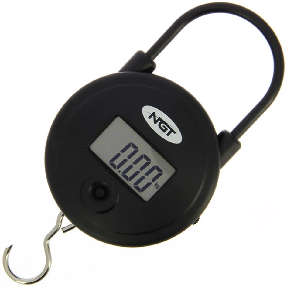 NGT Quickfish Round Digital Fishing Weighing weigh Scales 55LB 25KG