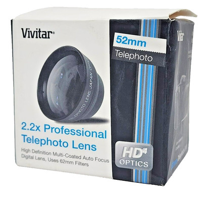 Vivitar Camera Zoom Lens 58mm 2.2X Professional Telephoto Lens