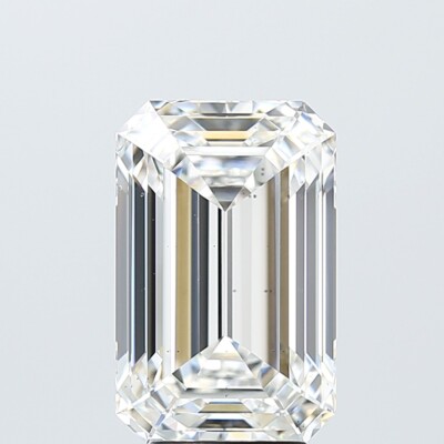6.08 Ct EMERALD Cut IGI Certified Lab Grown CVD Diamond G Color VS2 Clarity