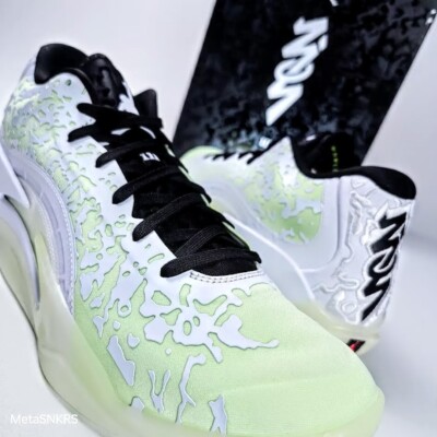 Air Jordan Zion 3 Men's US 12.5 White Black Green Glow Volt Nike Perf Basketball